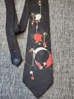 Frank Lloyd Wright Black Textured Men's Tie